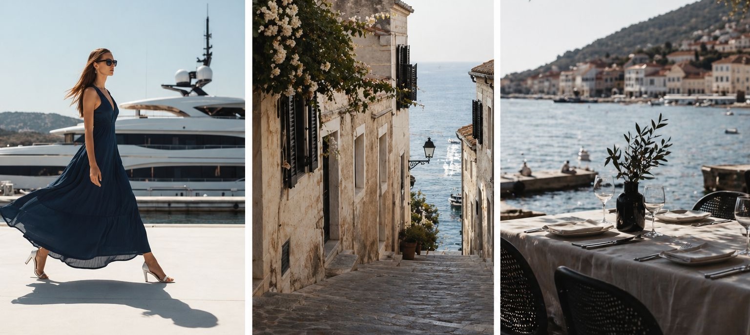 Onshore lifestyle — harbours, villages, dining