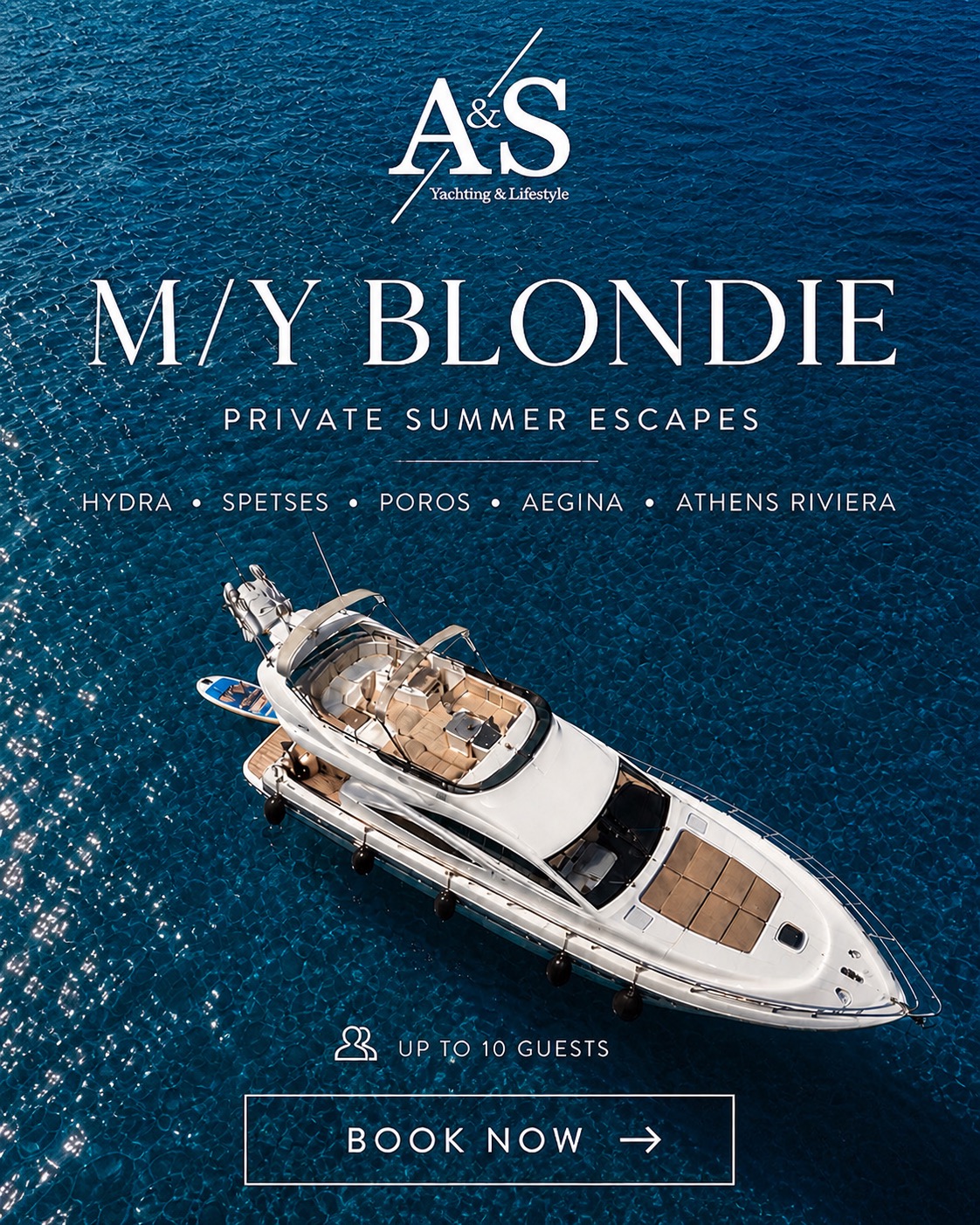 M/Y Blondie — Private Summer Escapes — Book Now